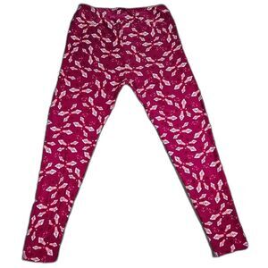 LulaRoe Womens Tall & Curvy Pink with Icecream Cones Leggings.